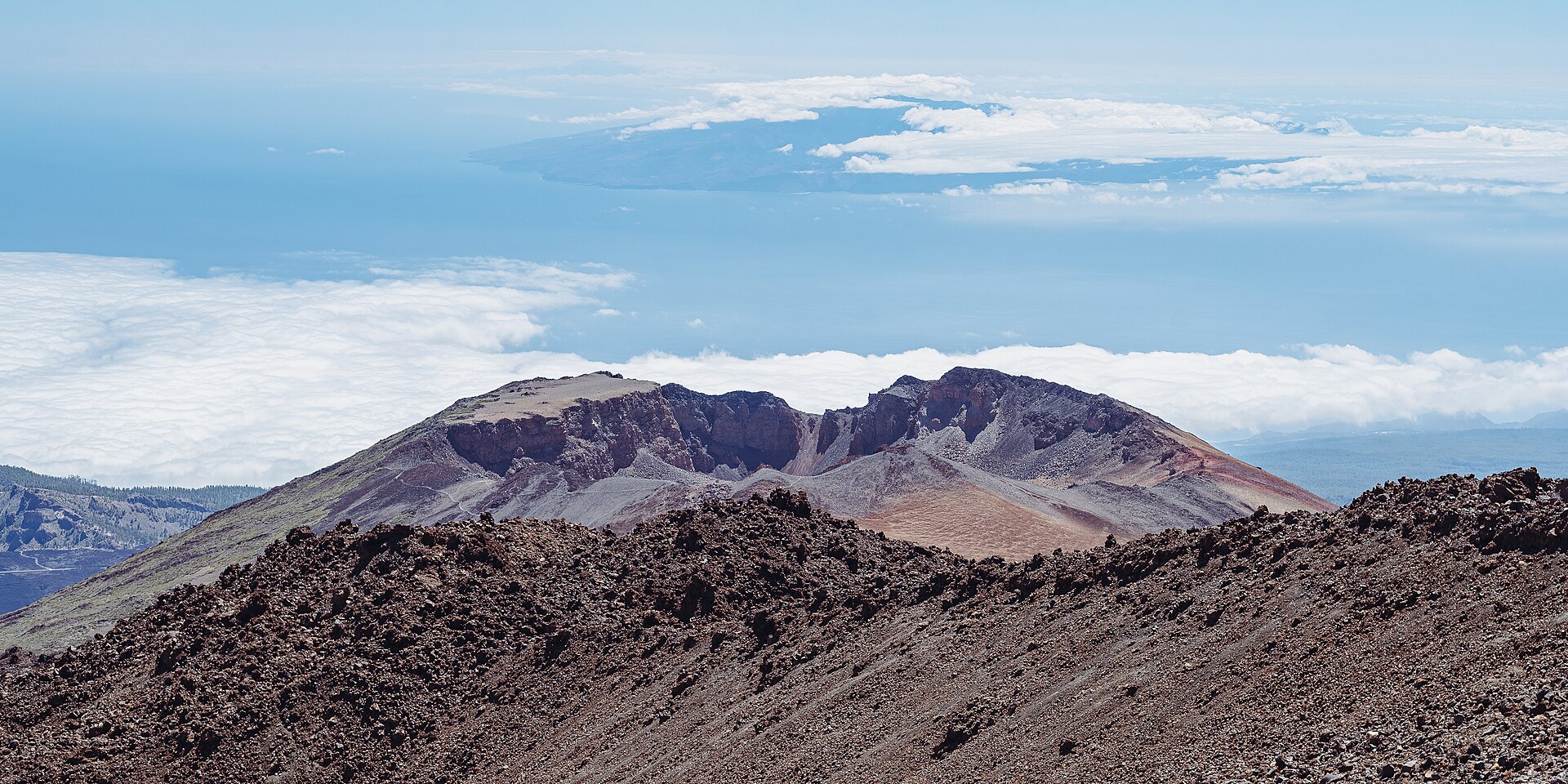Mount Teide and its volcanic surroundings